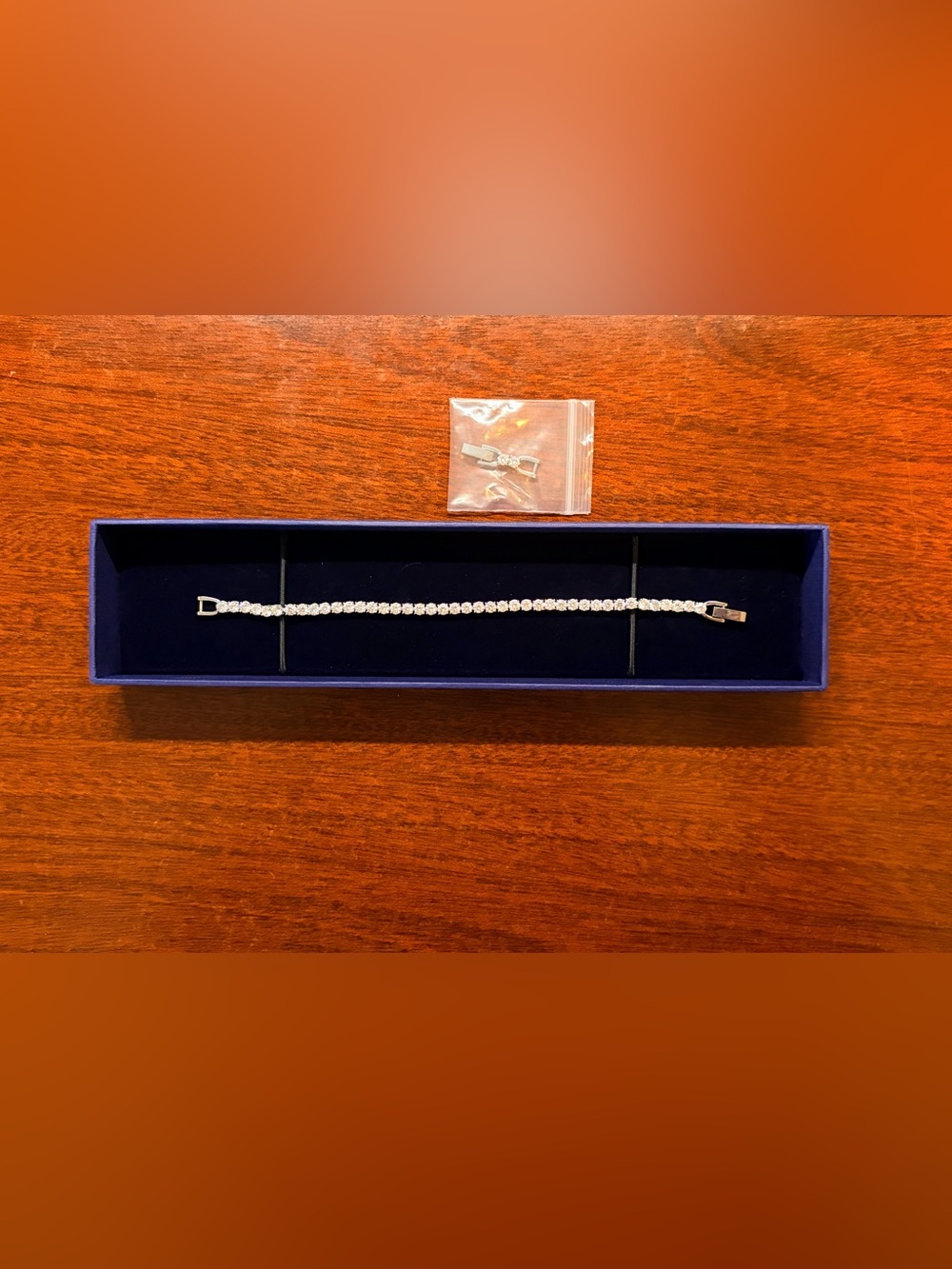 Swarovski Silver Clear Crystal Tennis Bracelet
